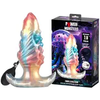 Monster Power Power Monsters - Ebon Leviathan - Opblaasbare Buttplug - 18 cm - Multicolour