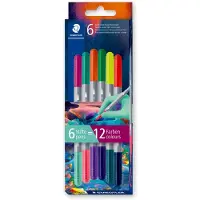 Staedtler Viltstiften - Dubbelzijdig - Etui van 6