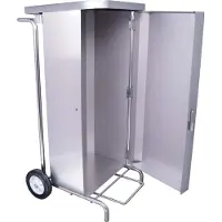 Saro Vuilniszakhouder MSH100 – RVS – Voor 100–130L zakken – Met pedaal & frontopening – Hygiënisch & professioneel – Bestel nu!