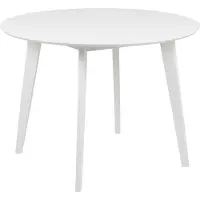 Actona basic Crow Eettafel - Ø 105 cm - Wit