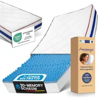 Arensberger RELAXX matras 140x200 cm - Gel Matras – 7-Zone Omkeerbaar Koudschuim Matras met 3D Memory Foam, H4/H3/H2 Gemengde Hardheid en Optimale Drukverlaging - Matras 140cm x 200cm x 25cm