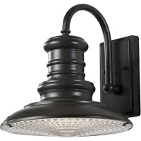Elstead Lighting LED Wand Buitenlamp Redding Station | 1X E27 Max 60W | IP44 | Dimbaar | Restoration Bronze
