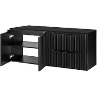 En.casa Wastafelonderkast Newport met lades en deuren 160x60x40 cm zwart []