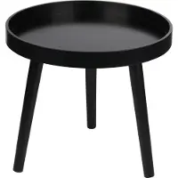 24.Se Bijzettafel - plantverhoger - zwart - hout - 40 x 36 cm - Bijzettafels