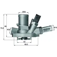 MAHLE ORIGINAL TI 147 80 Thermostaat, koelvloeistof