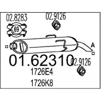 MTS 01.62310 Einddemper