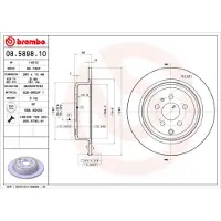 Brembo 08.5898.10 Remschijf