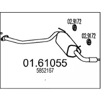 MTS 01.61055 Einddemper