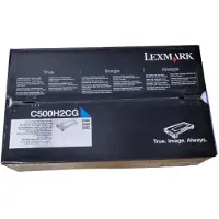 Lexmark C500H2CG toner cyaan hoge capaciteit (origineel)