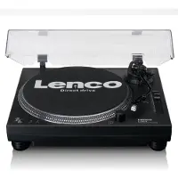 Lenco L-3818BK - Direct aangedreven Platenspeler met USB/PC encoding - Zwart