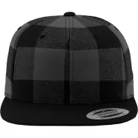 Flexfit Pet 'CHECKED FLANELL' donkergrijs / zwart