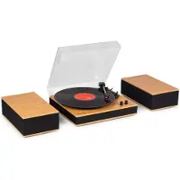 Audizio Tupelo platenspeler met boxen - Platenspeler Bluetooth - LP