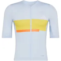 Adidas Functioneel shirt 'Tempo Neo Heritage' lichtblauw / geel / oranje / wit