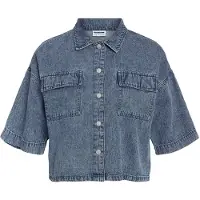 Noisy May Blouse 'NMEnza' blauw denim