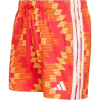 Adidas Boardshorts 'FB AOP' lichtoranje / donkeroranje / oranjerood / wit