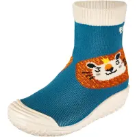 Playshoes Strand-/badschoen bruin / petrol / zwart / wit