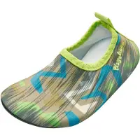 Playshoes Strand-/badschoen hemelsblauw / citroen / olijfgroen / zwart