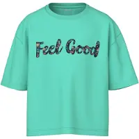 Name it Shirt 'NKFVonaya' sand / marine / jade groen