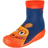 Playshoes Laarzen 'DIE MAUS Pirat' marine / oranje / kreeft / zwart