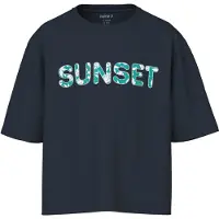 Name it Shirt 'NKFVONAYA' marine / turquoise / zilver / wit