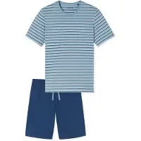 Schiesser Pyjama kort ' Casual Nightwear ' lichtblauw