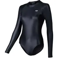 Zone3 Ows Ti+ Thermal High Neck Long Sleeve Swimsuit Zwart UK 12 Vrouw