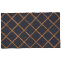 Esschert Design Woonerf Deurmat Kokos & Rubber 75x45cm Geometrisch Antraciet/Bruin
