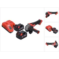 Milwaukee M18 FSAG125X-502 Snoerloze haakse slijper 18 V 125 mm borstelloos + 2x accu 5.0 Ah + lader