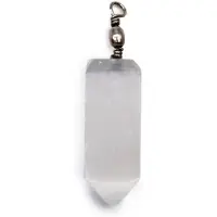 Ancient Wisdom - Waxinelichtjeshouder - Seleniet obelisk kaarsenhouder multicolor 10x6,5x3,5 cm - kristal - decor - sfeerverlichting - interieur - cadeau - accessoire