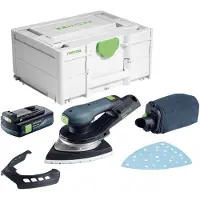 Festool DTSC 200-Basic accu-deltaslijper 18 V 145 x 195 mm borstelloos + 1x accu 3,0 Ah + Systainer - zonder oplader