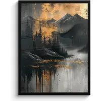 PosterMonkey Poster in lijst - Fotolijst 50x70 cm - Posters - Natuur - Abstract - Landschap - Modern - Posterlijst zwart - Decoratie - Wanddecoratie woonkamer - Muurdecoratie slaapkamer