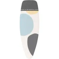 Brabantia Strijkplankhoes D, 135x45 cm, complete set met hittebestendige parkeerplaats - Spring Bubbles