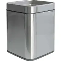 MAUL 9501594: afvalcontainer, MAULprime, 15 liter, roestvrij staal