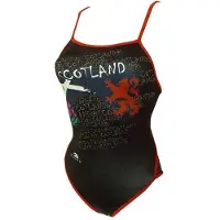 Turbo Scotland Swimsuit Zwart 5XL Vrouw