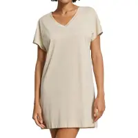Hanro Nachthemd ' Laura ' beige / sand