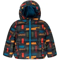 Levi's Levi´s  Kids Core Aop Puffer Jas Grijs 6 Years Jongen