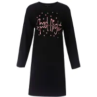 Temptation Dames Big Shirt - Lange Mouwen - Zwart - Maat S