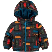 Levi's Levi´s  Kids Core Aop Puffer Jas Grijs 9 Months Jongen