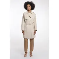 Rino & Pelle double breasted coat with belt elsje.7002621 9030 birch