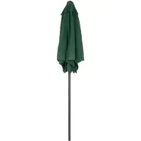 Merax Parasol Ø196 cm - Balkonparasol met Kantelfunctie - Zeshoekig - Windstabiel met Ventilatieopening - Aluminium Paal Ø32 mm - Groen