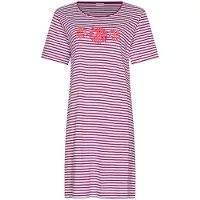 Pastunette - Nachthemd - Paradise Pink - Organisch Katoen - Bourdeaux/Wit- Maat 36