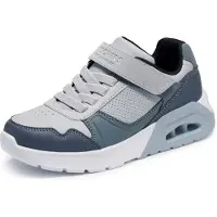 SKECHERS Sneakers 'UNO LITE 2.0 - PILLAR DUO' grijs / donkergrijs / donkergroen