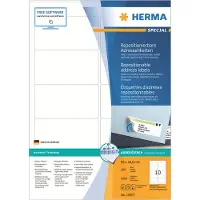 Herma Etiketten 10307 Klevend A4 Wit 9,6 x 5,08 cm 100 Vellen à 10 Etiketten