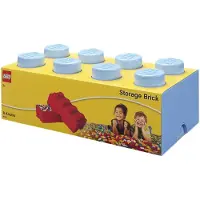 LEGO Brick opbergbox 8 - lichtblauw