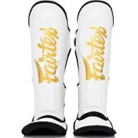 Fairtex Booster FXB Kickboks Scheenbeschermers Wit Goud - M