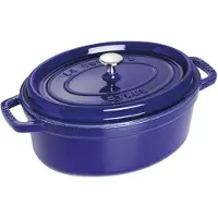 Staub - Cocotte met deksel - 29 x 15 cm - 4,25 liter - ovaal - donkerblauw