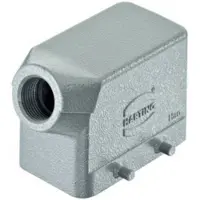 Harting 10B Zij-Ingang Kap M20 Aluminium - 19300101520