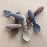 Nuuroo - Ella Silicone Spoon 3-Pack - Acorn