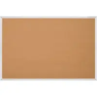 BI-Office Earth Kurk Prikbord 120 (B) x 1,2 (D) x 180 (H) cm Aluminium Bruin