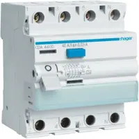 Hager Aardlekschakelaar 4-polig 40 A 0.03 A 230 V/AC, 400 V/AC Hager CDA440D